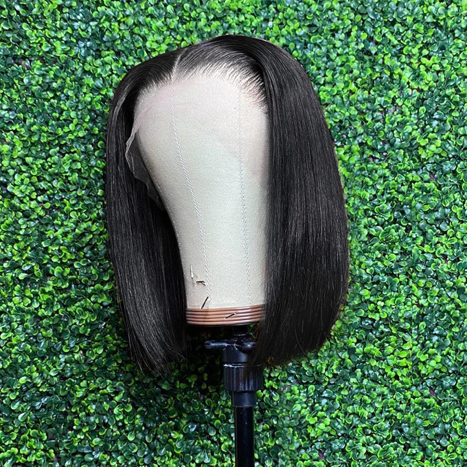Glueless Straight Bob Wig 5x5 Lace Frontal Pre