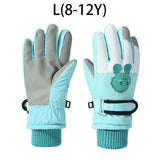 Cartoon Kids Gloves Thickened Warm Winter Ski FiveFinger