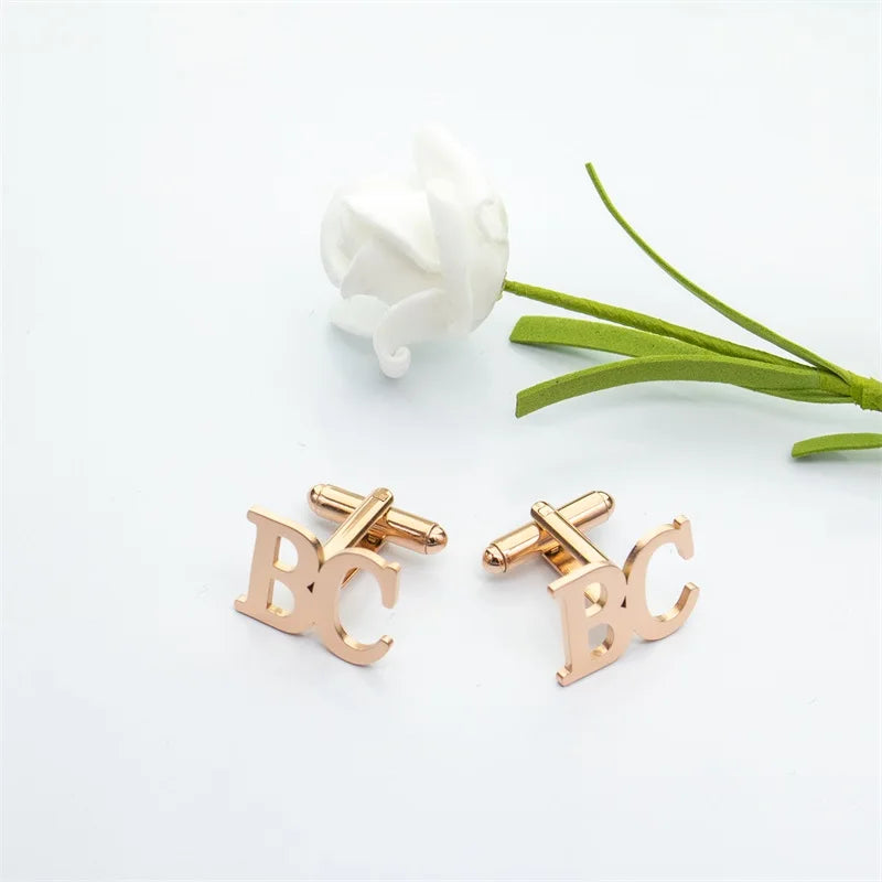 Personalized Engraved Tie ClipCufflinks for Men Customized DIY