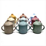 Children's Silicone Cup with Lid Learning Drinking Cup