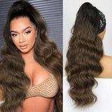 Vigorous Synthetic Long Body Wavy Drawstring Ponytail for