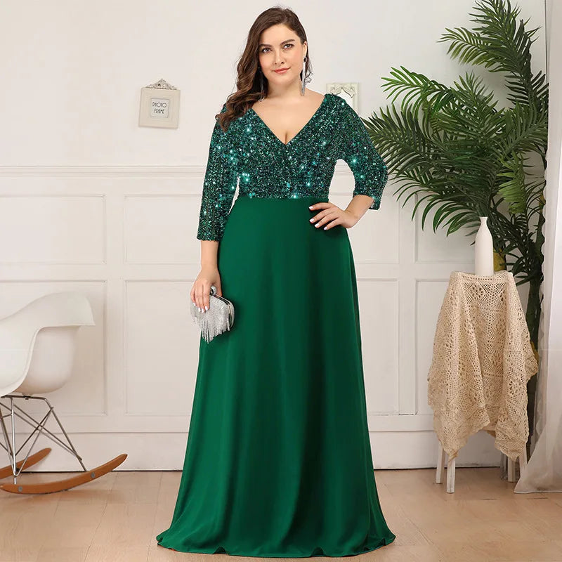 Plus Size Dresses for Women 2023 Elegant Sequin