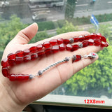 Gemstone Tasbih Natural Brazil Red Agate stone Islamic