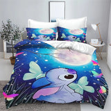 Stitch Bedding Set Cute Printed Cartoon Quilt Cover