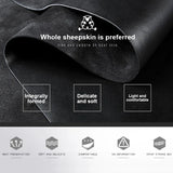 Men's Genuine Leather Sheepskin Gloves Winter Cold Warm