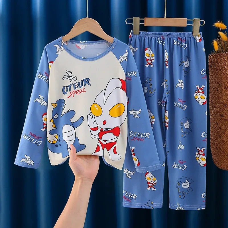 Stitch Mickey Pajamas Sets Spring Autumn Girls Teenager