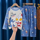 Stitch Mickey Pajamas Sets Spring Autumn Girls Teenager
