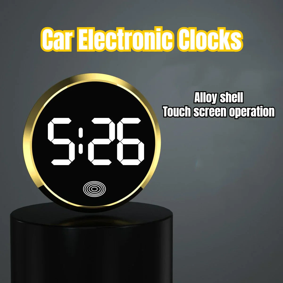 ATsafepro Touchscreen Digital Car Clock