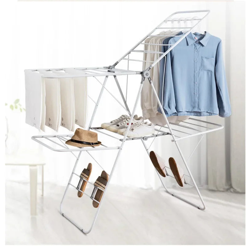 Double Airfoil Hangers for Clothes, Folding Clothes Drying