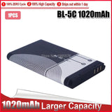 1-5PCS 3.7v 1020mAh BL-5C BL 5C battery for