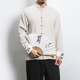 Spring Crane Embroidery Top Traditional Chinese Clothing for