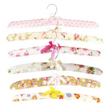 6pcs Colorful Blossom Sponge Padded Clothes Hanger Resistance