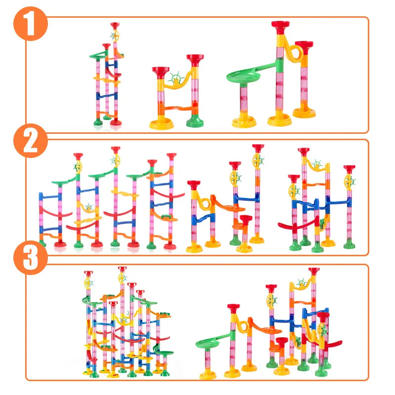 Marble Run Building Block Marbles Slide Toys Children