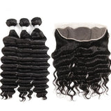 Elfriede Natural Black Loose Deep Wave Bundles with
