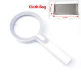 10X 25X Handheld Magnifying Glass USB Rechargeable Magnifier