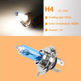 10pcs H4 60/55W 100W Car Halogen Bulb 12V Super Xenon White Headlight Lamp