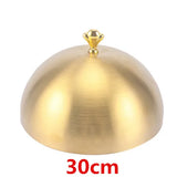 high grade Stainless steel plate cover round gold