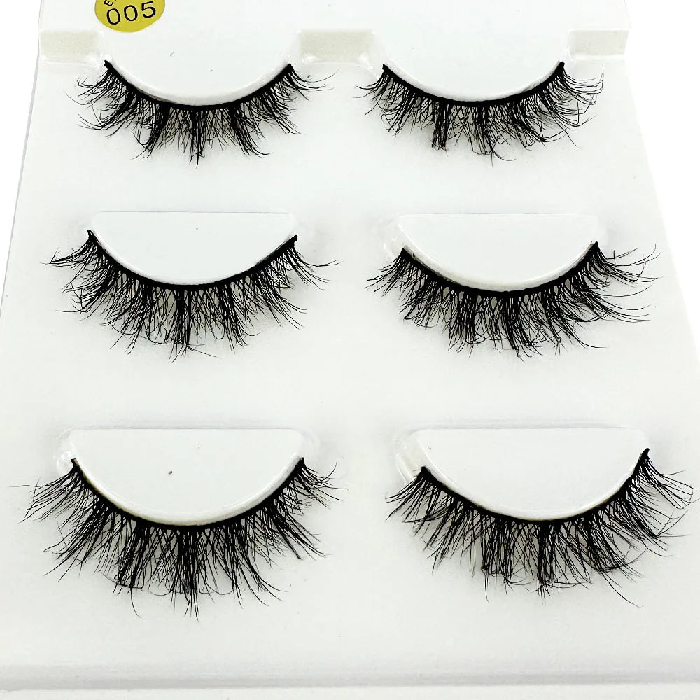 30Pairs Faux 3D Mink Eyelashes Hair Soft False