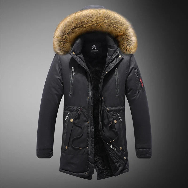 Long Winter Jacket Men Warm Wool Liner Man