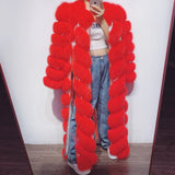 YOLOAgain 2024 Autumn Luxury Real Fox Fur Coat