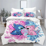 Stitch Bedding Set Cute Printed Cartoon Quilt Cover