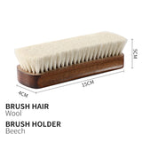 Premium beech wood wool hair Shoe brush