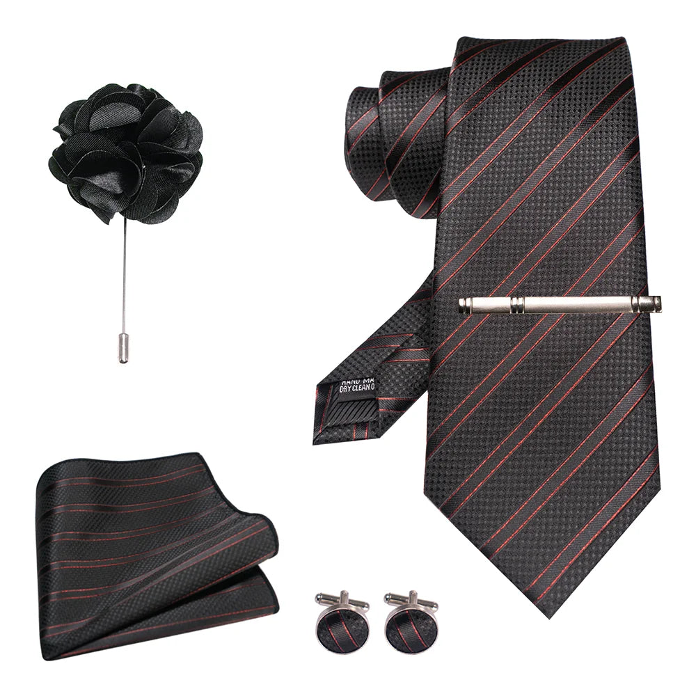 EASTEPIC 8 cm Red Blue Plaid Tie Paisley