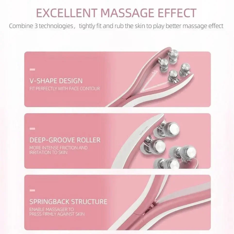 Beauty Tool EMS Face Massager Roller Y Shape