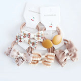 10Pcs/Lot Sweet Hair Band Girls Hair Ties Bows