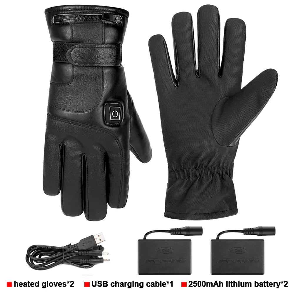 2023 Heated Motorcycle Gloves – USB Electric Thermal Biker Gloves