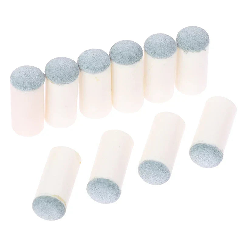 10pcs 10mm Slipon Billiards Cue Tips Protector Pool