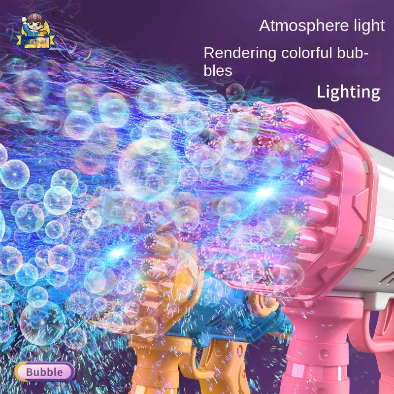 32hole Bubble Gun Rocket Automatic Soap Bubble Machine