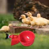 6Pcs Poultry Drinking Bowl Feeder Automatic Chicken Drinker
