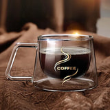 2023 New Simplicity Glass Cup Coffee Drinkware Insulation