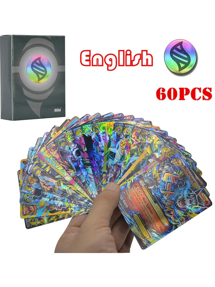 60pcs Mega EX Pokémon Cards Box - English Version