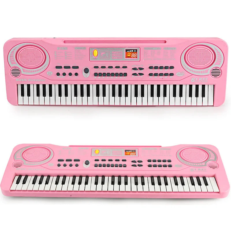 61-key Children's Electronic Piano Keyboard Portable Educational Toy