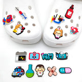 30pcs Doctor Nurse Shoe Charms Accessories for shoe