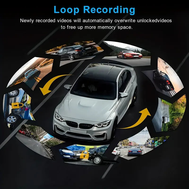 1080P dual cameraDash Cam for carsFront And Insidecar