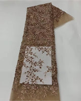 Green French Sequins Net Lace Fabric 2023 High