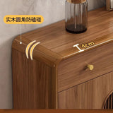 Retro Wood Shoe Cabinet Living Room Designer Space