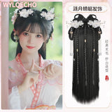 Hanfu Cosplay Wigs Women Black Anime Ancient Chinese