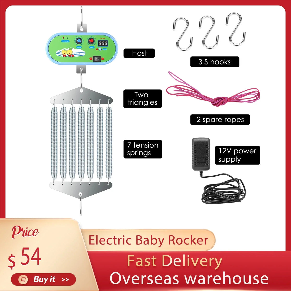 Electric Baby Rocker Controller Swing Cradle Driver Baby