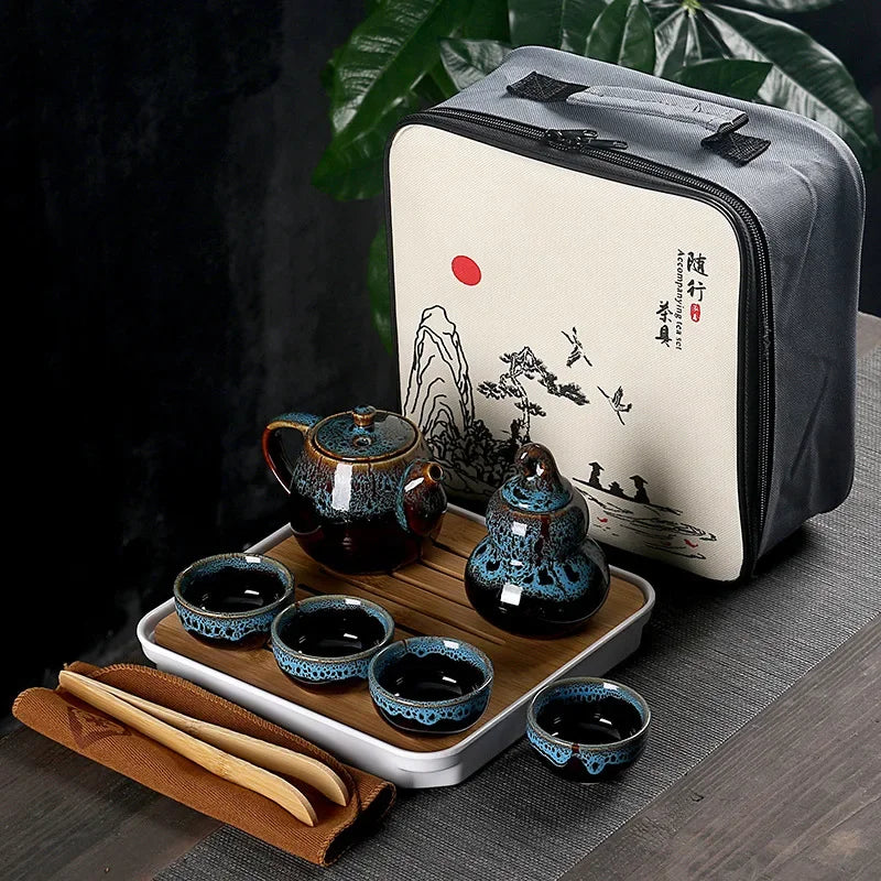 Creative Portable Travel Tea Set With Tea Bag