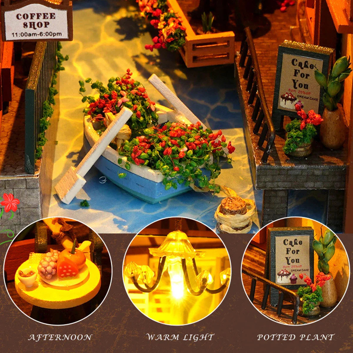 DIY book corner set 3D wooden puzzle furniture