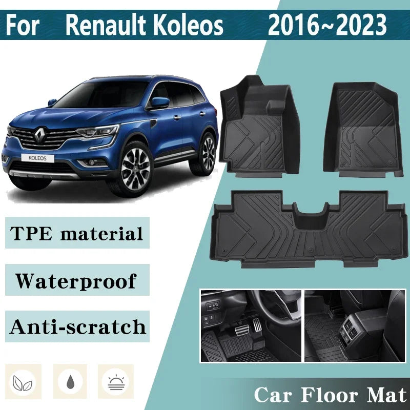 LHD Car Floor Mat for Renault Koleos 2023