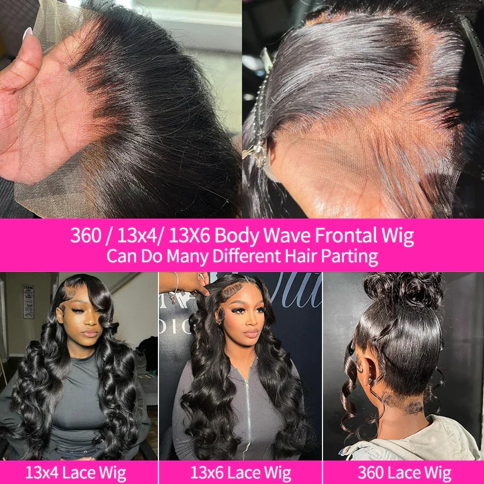 Luvin 13x6 HD Transparent Body Wave Lace Front