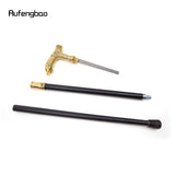 Golden Bear Handle Luxury Walking Stick with Hidden