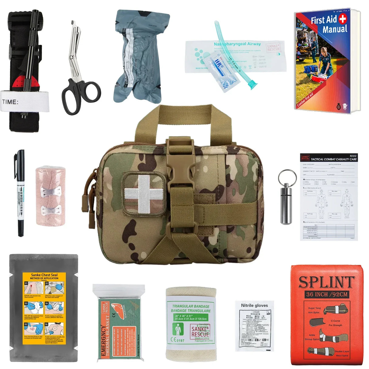 IFAK Trauma Kit First Aid Medical Pouch Emergency