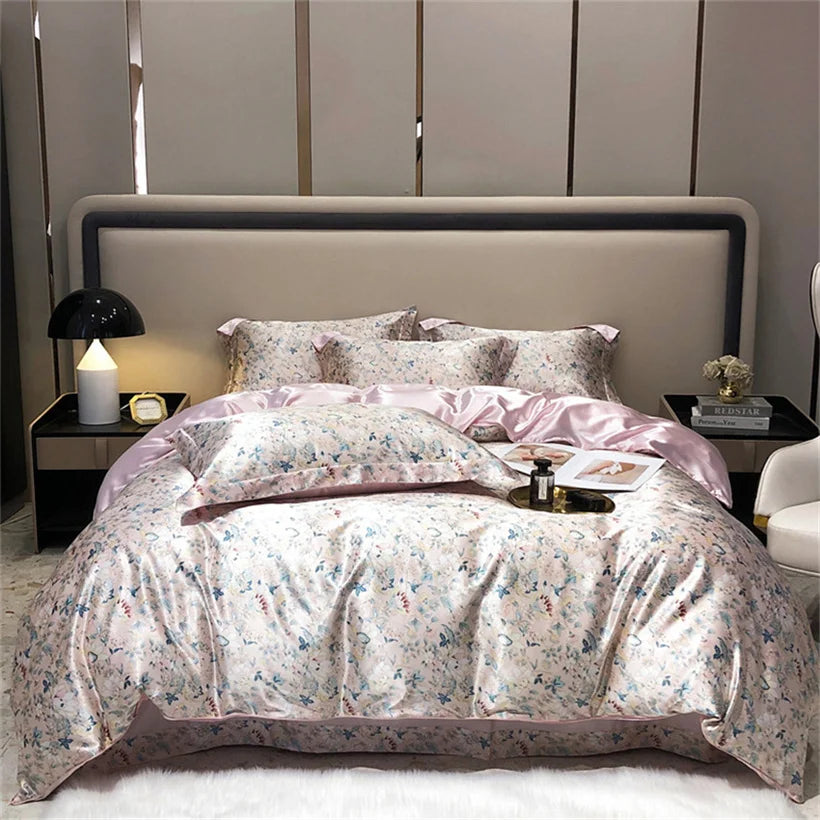 Mulberry Silk 4 Pieces Comforter Bedding Set, 1PC