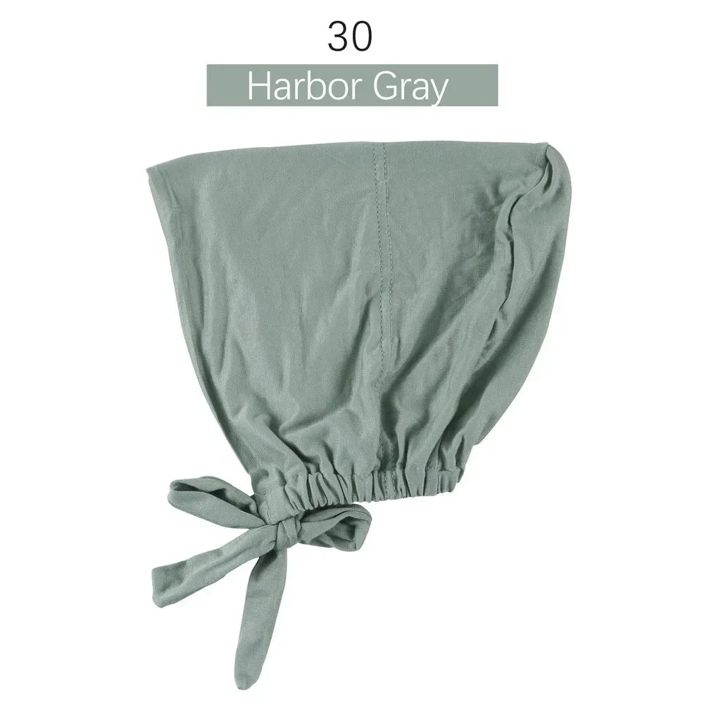 Inner Tie Back Hijab Cap Modal Turban Hat
